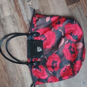 Brighton Rose Print Large Tote Bag